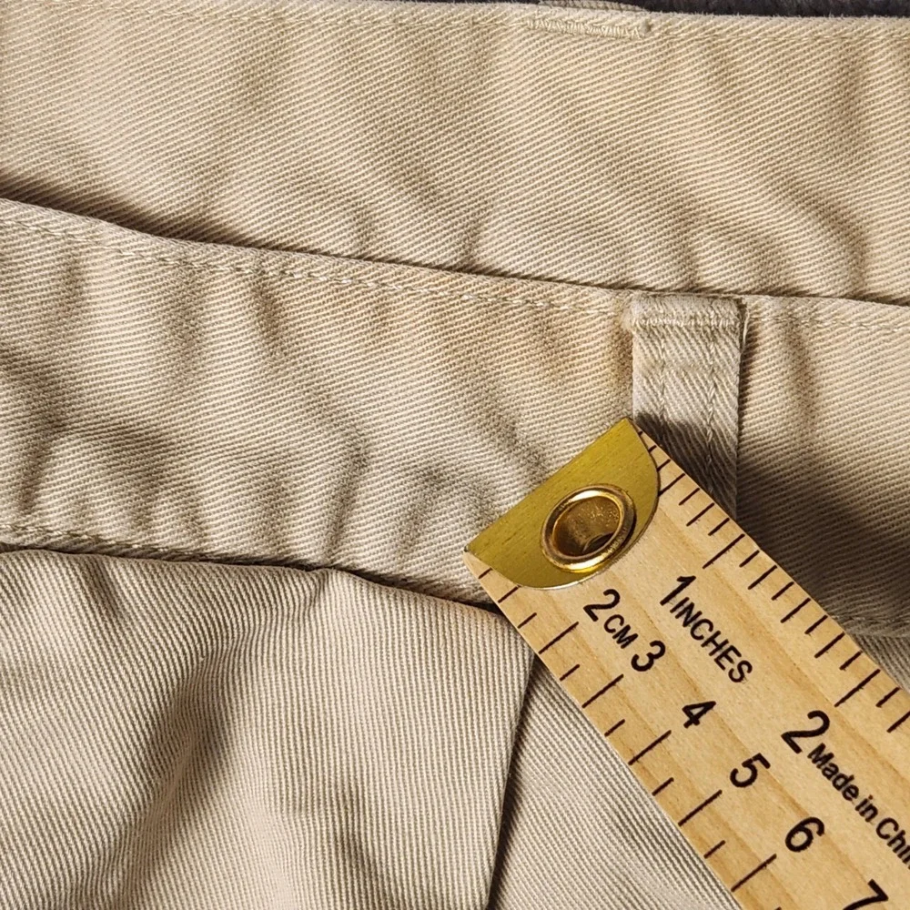 Polo Ralph Lauren Classic Chino Shorts Mens 42 Tan Khaki Pleated Cotton Twill